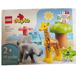 Lego Duplo 10971 Wild Animals of Africa Giraffe Elephant New Gift